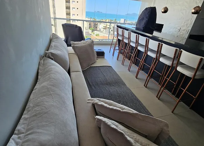 Apartamento 113C Com Lazer Completo E Vista Mar - Piscina Guarujá